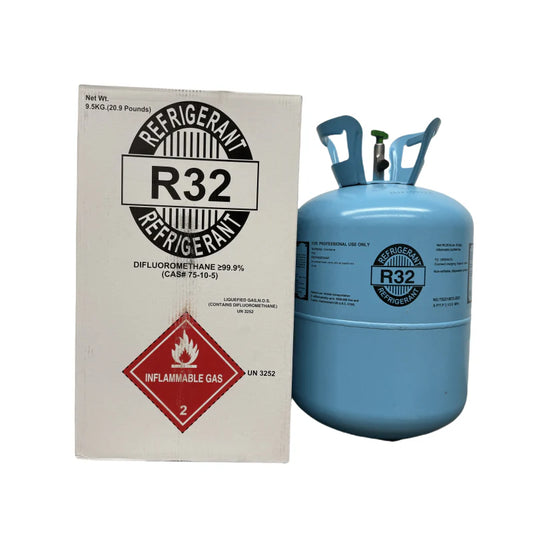 20.9Lb R32 / R-32 Refrigerant Gas Cylinder for AC & Heat Pumps