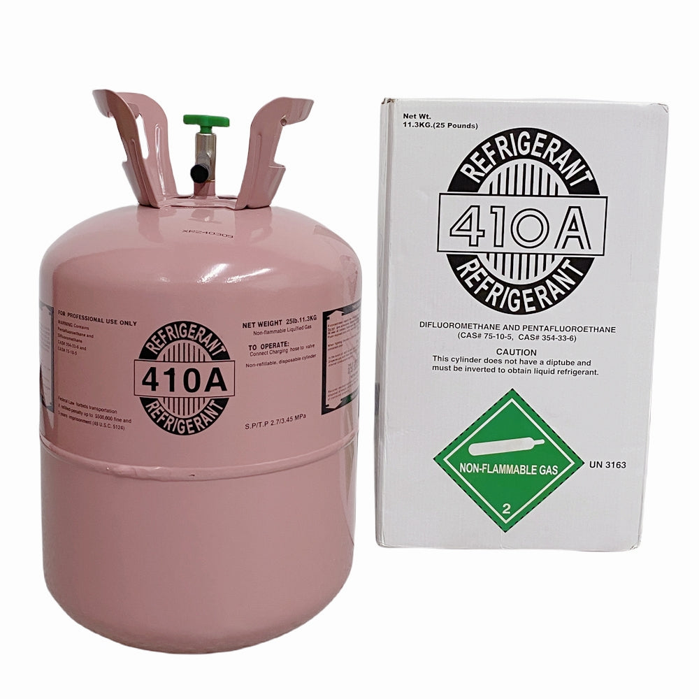 25Lb R410A / R-410A Refrigerant Gas Cylinder for AC & Heat Pumps