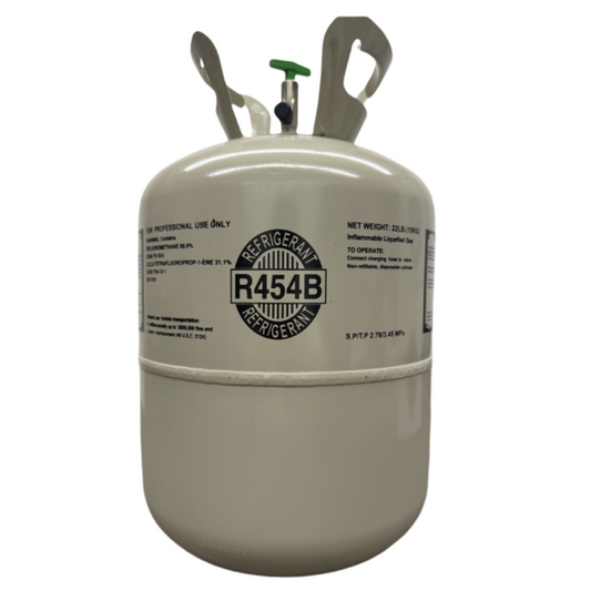 22Lb R454B / R-454B Refrigerant Gas Cylinder for HVAC Systems
