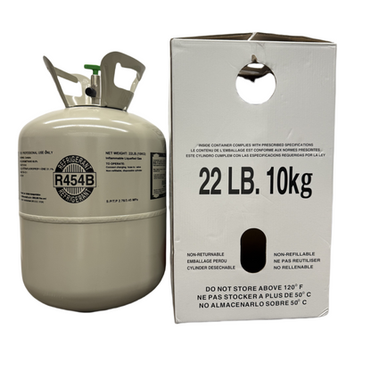 22Lb R454B / R-454B Refrigerant Gas Cylinder for HVAC Systems