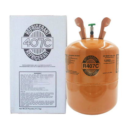 25Lb R407C / R-407C Refrigerant Gas Cylinder for HVAC Systems