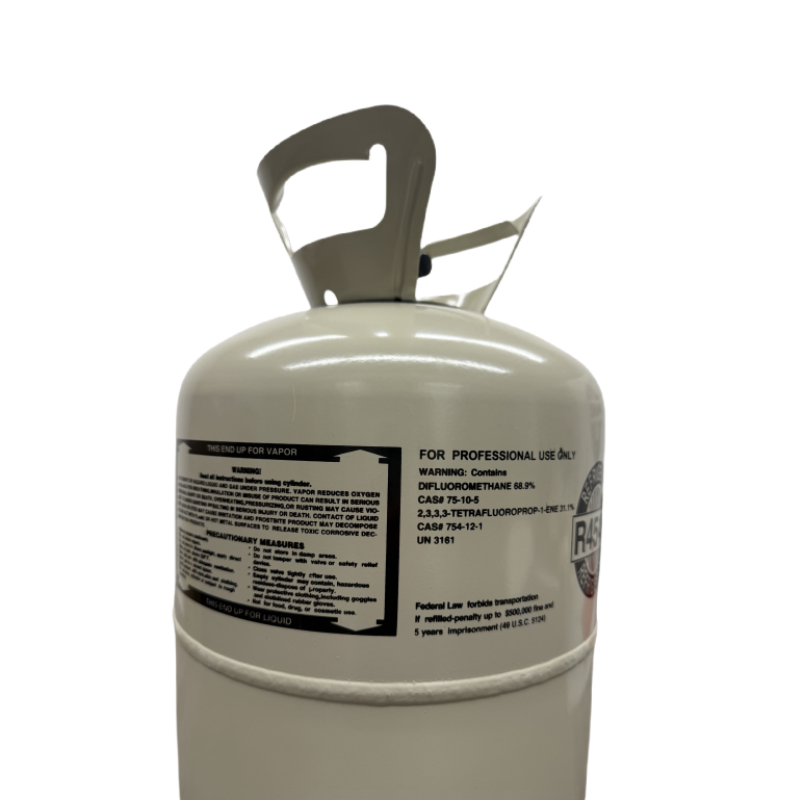 22Lb R454B / R-454B Refrigerant Gas Cylinder for HVAC Systems