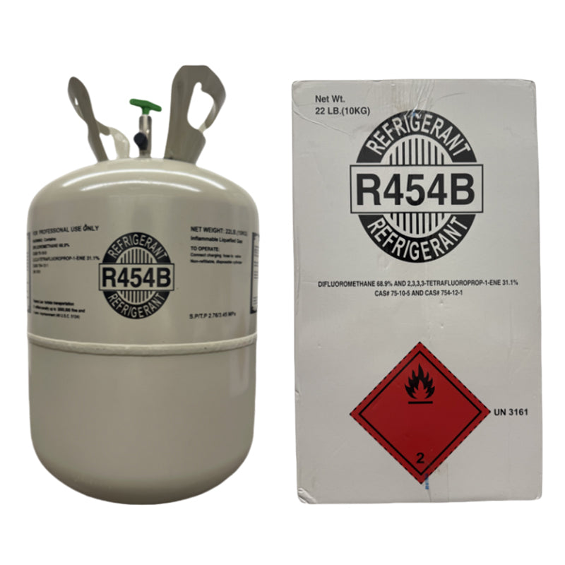 22Lb R454B / R-454B Refrigerant Gas Cylinder for HVAC Systems
