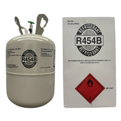 22Lb R454B / R-454B Refrigerant Gas Cylinder for HVAC Systems
