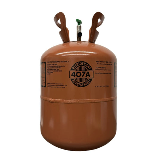 25Lb R407A / R-407A Refrigerant Gas Cylinder for Commercial Refrigeration Systems